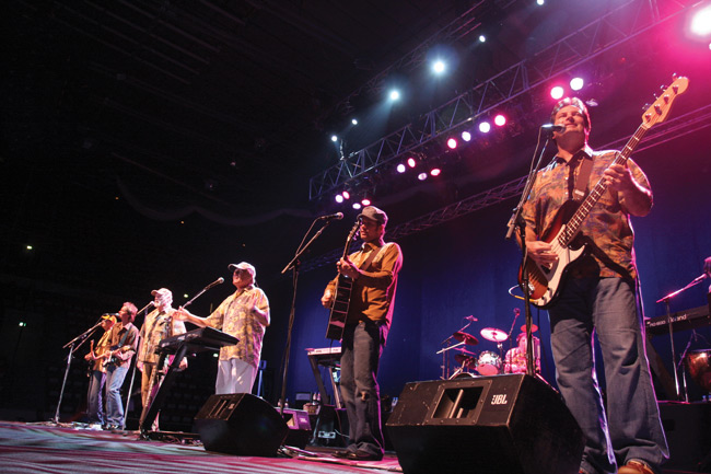 Hawaiji-paidat rivissä
Beach Boys, Helsinki 2006.
Avainsanat: Beach Boys Mike Love Bruce Johnston rivi do you wanna dance sedät surf