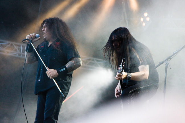 The ritual
Avainsanat: Testament Sauna open air metal festival thrash metalli Chuck Billy Alex Skolnick savu